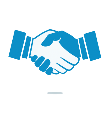 Handshake Clipart Blue 2 Transparent
